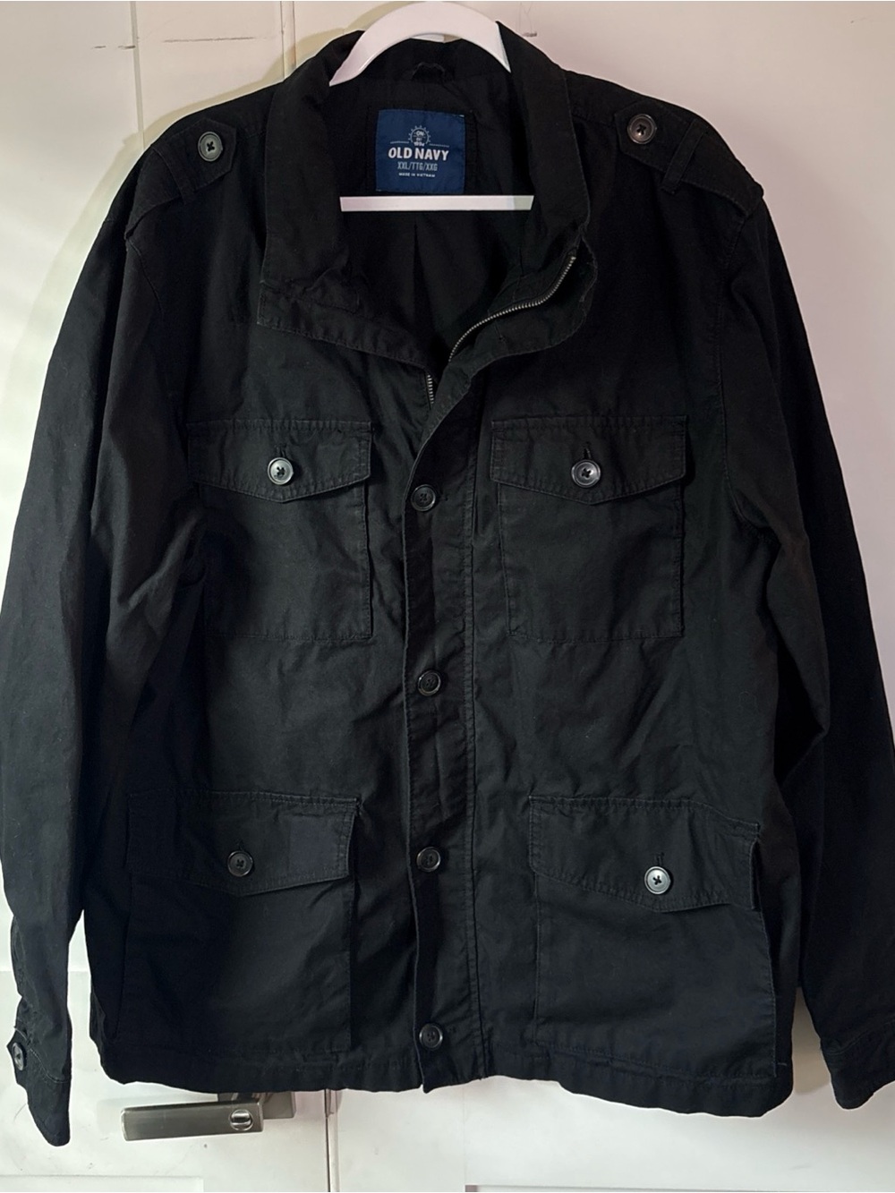 Old Navy Black Military-Style Field Jacket